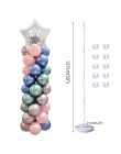 2 zestawy 11 tubek balony z tworzywa sztucznego stoją dekoracje ślubne balony kolumna Baby Shower Party balon wystrój dorosłych 
