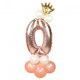 13 sztuk/zestaw różowe złoto balony foliowe w kształcie cyfr wszystkiego najlepszego z okazji urodzin balony Baby Shower dla dzi