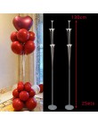 2 zestawy 11 tubek balony z tworzywa sztucznego stoją dekoracje ślubne balony kolumna Baby Shower Party balon wystrój dorosłych 