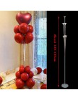 2 zestawy 11 tubek balony z tworzywa sztucznego stoją dekoracje ślubne balony kolumna Baby Shower Party balon wystrój dorosłych 