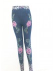 Modne dopasowane legginsy damskie Plus rozmiar Faux dżinsy legginsy długie kieszonkowe drukowanie letnie legginsy spodnie ołówko