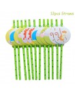 WEIGAO Jungle Party baner urodzinowy Garland liczba zwierząt cyfrowe balony pierwszy Baby Boy dekoracja urodzinowa dla dzieci