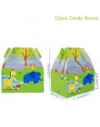 WEIGAO Jungle Party baner urodzinowy Garland liczba zwierząt cyfrowe balony pierwszy Baby Boy dekoracja urodzinowa dla dzieci