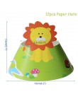 WEIGAO Jungle Party baner urodzinowy Garland liczba zwierząt cyfrowe balony pierwszy Baby Boy dekoracja urodzinowa dla dzieci