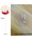 2 zestawy 11 tubek balony z tworzywa sztucznego stoją dekoracje ślubne balony kolumna Baby Shower Party balon wystrój dorosłych 