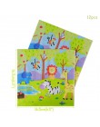 WEIGAO Jungle Party baner urodzinowy Garland liczba zwierząt cyfrowe balony pierwszy Baby Boy dekoracja urodzinowa dla dzieci