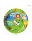 WEIGAO Jungle Party baner urodzinowy Garland liczba zwierząt cyfrowe balony pierwszy Baby Boy dekoracja urodzinowa dla dzieci