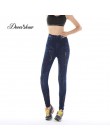 Modne dopasowane legginsy damskie Plus rozmiar Faux dżinsy legginsy długie kieszonkowe drukowanie letnie legginsy spodnie ołówko