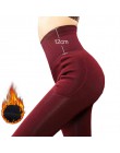 LANGSHA damskie legginsy ciepłe spodnie zimowe 12CM wysoka wyszczuplająca talia zagęścić dobra gumka damskie ciepłe aksamitne ur