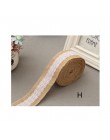 2 metry/szt. Szerokość 5cm juta juta rolki wstążka jutowa z koronką wiejskie dekoracje ślubne w stylu vintage Ornament juta Wedd