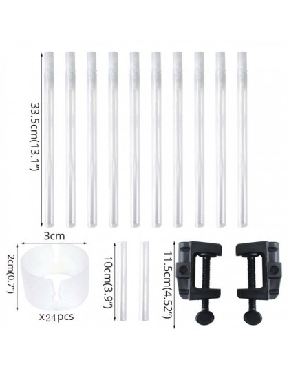 Regulowane Tabletop łuk balonowy zestawy DIY Birthday Party dekoracyjne ślubne balony kolumna stojak Ballon dostaw łańcucha