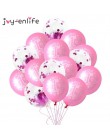10 sztuk różowy 1 balonik urodzinowy jeden 1 rok stara pierwsza dekoracja na przyjęcie z okazji urodzin lateksowe balony Globos 