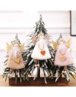 Wiszące lalki anioł ozdoby choinkowe dla domu 2019 przedmioty bożonarodzeniowe wisiorek ozdoba świąteczna Navidad Noel nowy rok 