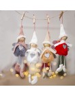 Wiszące lalki anioł ozdoby choinkowe dla domu 2019 przedmioty bożonarodzeniowe wisiorek ozdoba świąteczna Navidad Noel nowy rok 