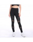 CHRLEISURE wypracować różowe legginsy kobiet wiosna kostki Softe legginsy z siatką szwy Hollow Slim Push Up Lady Legging