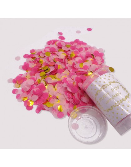 1 zestaw Push Poppers mieszane różowe złoto konfetti ślub rocznica ślubu Push Pop konfetti Baby Shower DIY dekoracje urodzinowe