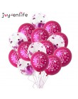10 sztuk różowy 1 balonik urodzinowy jeden 1 rok stara pierwsza dekoracja na przyjęcie z okazji urodzin lateksowe balony Globos 