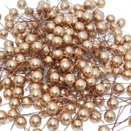 50 sztuk Mini perła plastikowe pręciki sztuczne kwiaty owocowe pręciki wiśnia na ślub boże narodzenie DIY pudełko wieńce dekorac
