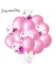 10 sztuk różowy 1 balonik urodzinowy jeden 1 rok stara pierwsza dekoracja na przyjęcie z okazji urodzin lateksowe balony Globos 