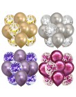 10 sztuk balony w kolorze różowego złota konfetti zestaw Chrome balon urodziny deco dekoracja na przyjęcie ślubne rocznica ślubu