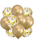 10 sztuk balony w kolorze różowego złota konfetti zestaw Chrome balon urodziny deco dekoracja na przyjęcie ślubne rocznica ślubu