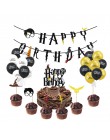 Cartoon baner urodzinowy lateksowe balony na urodzinową imprezę ozdoba na wierzch tortu Baby Shower dekoracje na przyjęcie urodz