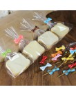 100 sztuk/partia cukierki Lollipop Cookies wyczyść Opp plastikowe torby z pieczęcią obejmy opakowanie worek celofanowy woreczek 