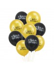 Cartoon baner urodzinowy lateksowe balony na urodzinową imprezę ozdoba na wierzch tortu Baby Shower dekoracje na przyjęcie urodz