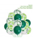 Zielona palma liść balony zielone balony tropikalne hawaje strona balony impreza w stylu Safari Balon dżungla motyw zwierząt bal