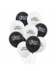 Cartoon baner urodzinowy lateksowe balony na urodzinową imprezę ozdoba na wierzch tortu Baby Shower dekoracje na przyjęcie urodz