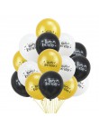 Cartoon baner urodzinowy lateksowe balony na urodzinową imprezę ozdoba na wierzch tortu Baby Shower dekoracje na przyjęcie urodz