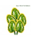 Zielona palma liść balony zielone balony tropikalne hawaje strona balony impreza w stylu Safari Balon dżungla motyw zwierząt bal