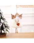 Wiszące lalki anioł ozdoby choinkowe dla domu 2019 przedmioty bożonarodzeniowe wisiorek ozdoba świąteczna Navidad Noel nowy rok 