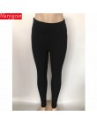 Maryigean solidne Legging kobiety poliester super elastyczna spodnie z wysokim stanem legginsy treningowe Push Up Fitness kobiet
