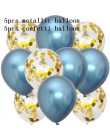 10 sztuk balony w kolorze różowego złota konfetti zestaw Chrome balon urodziny deco dekoracja na przyjęcie ślubne rocznica ślubu