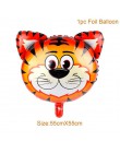Zielona palma liść balony zielone balony tropikalne hawaje strona balony impreza w stylu Safari Balon dżungla motyw zwierząt bal