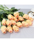 Darmowa wysyłka (11 sztuk/partia) świeże rose sztuczne kwiaty prawdziwy dotyk rose kwiaty, dekoracje domu na wesele lub urodziny