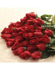 Darmowa wysyłka (11 sztuk/partia) świeże rose sztuczne kwiaty prawdziwy dotyk rose kwiaty, dekoracje domu na wesele lub urodziny