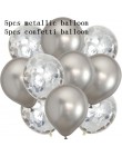 10 sztuk balony w kolorze różowego złota konfetti zestaw Chrome balon urodziny deco dekoracja na przyjęcie ślubne rocznica ślubu