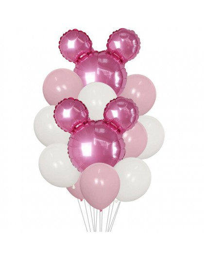 1 zestaw Mickey Minnie Mouse balony urodziny lateksowe balony na brzuszkowe dekoracja urodzinowa dzieci balon foliowy powietrze 