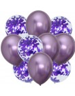 10 sztuk balony w kolorze różowego złota konfetti zestaw Chrome balon urodziny deco dekoracja na przyjęcie ślubne rocznica ślubu