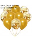 10 sztuk balony w kolorze różowego złota konfetti zestaw Chrome balon urodziny deco dekoracja na przyjęcie ślubne rocznica ślubu
