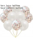 10 sztuk balony w kolorze różowego złota konfetti zestaw Chrome balon urodziny deco dekoracja na przyjęcie ślubne rocznica ślubu