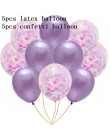 10 sztuk balony w kolorze różowego złota konfetti zestaw Chrome balon urodziny deco dekoracja na przyjęcie ślubne rocznica ślubu