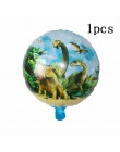 6 sztuk duża 4D chodzenia dinozaurów z balonów foliowych chłopcy balony ze zwierzętami dzieci dinozaur dekoracja urodzinowa balo
