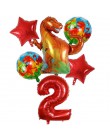 6 sztuk duża 4D chodzenia dinozaurów z balonów foliowych chłopcy balony ze zwierzętami dzieci dinozaur dekoracja urodzinowa balo