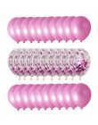 30 sztuk/partia Multi balony konfetti różowe złoto okrągłe z helem chłopiec dziewczyna szczęśliwy balon na przyjęcie urodzinowe 
