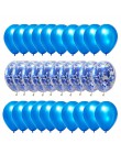 30 sztuk/partia Multi balony konfetti różowe złoto okrągłe z helem chłopiec dziewczyna szczęśliwy balon na przyjęcie urodzinowe 