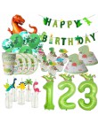 Mężczyzna dinozaur Party jednorazowe zastawy stołowe będzie jeden chłopiec dla dzieci Birthday Party Supplies sprzyja ryk Dino b