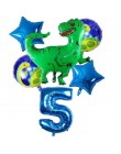 6 sztuk duża 4D chodzenia dinozaurów z balonów foliowych chłopcy balony ze zwierzętami dzieci dinozaur dekoracja urodzinowa balo